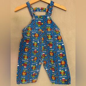 Vintage blue corduroy overalls 12 months